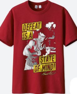 Bruce Lee Mind State Maroon T shirts