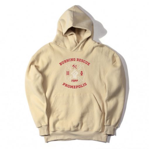 Burning Rescue FDPP Cream Hoodie