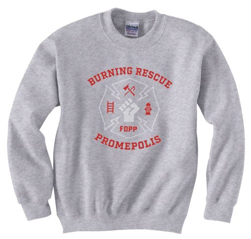 Burning Rescue FDPP Grey Sweatshirts