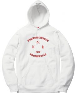 Burning Rescue FDPP White Hoodie