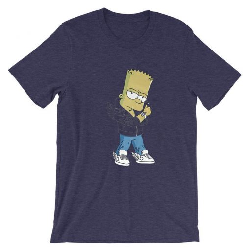 Designer Bart Simpson Purple T-shirt