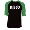 Disco Black Green Raglan T shirts