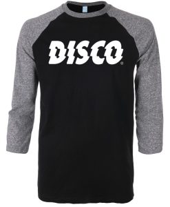 Disco Grey Black Raglan T shirts