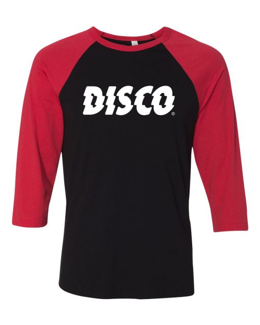 Disco Black Red Raglan T shirts