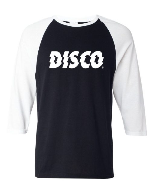 Disco Black White RaglanT shirts