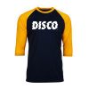 Disco Black Yellow Raglan T shirts