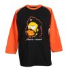 Homer Simpson Cerveza O Muerte Black Orange RaglanT shirts