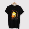 Homer Simpson Cerveza O Muerte Black T shirts