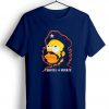 Homer Simpson Cerveza O MuerteBlue Navy T shirts