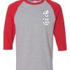 Hong Kong Cheer Up Grey Red Raglan T shirts