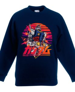 Mobile Suit Gundam Blue Navy Sweatshirts