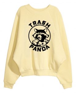 Rocket Raccoon Trash Panda Cream Sweatshirts