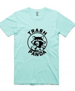 Rocket Raccoon Trash Panda Green Mint T shirts