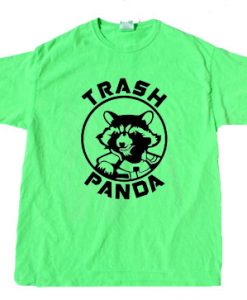 Rocket Raccoon Trash Panda Green T shirts