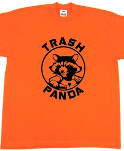 Rocket Raccoon Trash Panda Orange T-Shirt