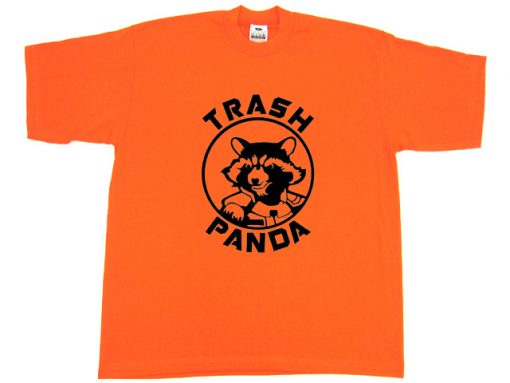 Rocket Raccoon Trash Panda Orange T-Shirt