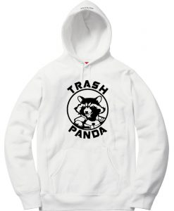 Rocket Raccoon Trash Panda White Hoodie