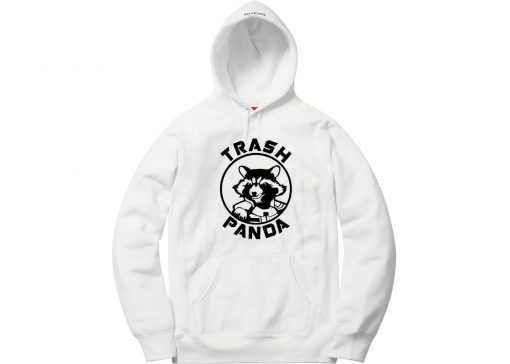 Rocket Raccoon Trash Panda White Hoodie