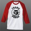 Rocket Raccoon Trash Panda White Red Raglan T shirts