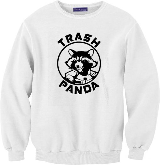 Rocket Raccoon Trash Panda White Sweatshirts