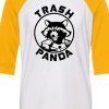 Rocket Raccoon Trash Panda White Yellow Raglan T shirts