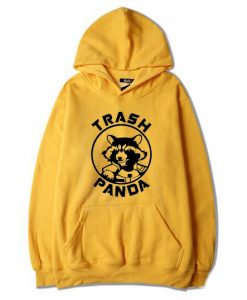 Rocket Raccoon Trash Panda Yellow Hoodie