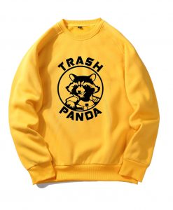 Rocket Raccoon Trash Panda Yellow Sweatshirts