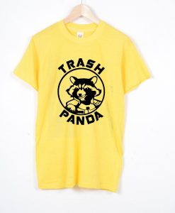 Rocket Raccoon Trash Panda Yellow T shirts