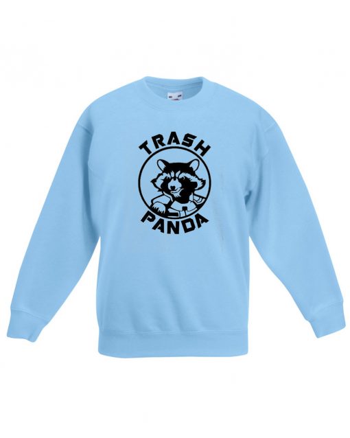 Rocket Raccoon Trash PandaBlue Sky Sweatshirts