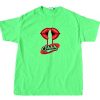 Shhh Lips Girls Green Neon T shirts