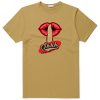 Shhh Lips Girls Light Brown T shirts