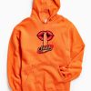 Shhh Lips Girls Orange Hoodie