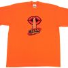 Shhh Lips Girls Orange T shirts