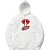 Shhh Lips Girls White Hoodie