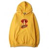 Shhh Lips Girls Yellow Hoodie