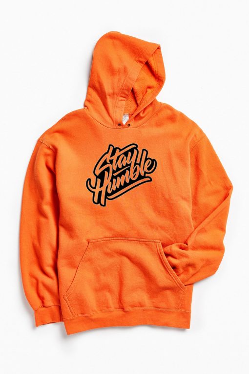 Stay Humblee Orange Hoodie