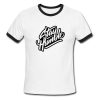 Stay Humblee White Ringer Black T shirts