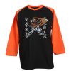 Try Burning Gundam Black Orange Raglan Tshirt