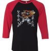 Try Burning Gundam Black Red Raglan Tshirt