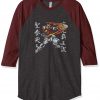 Try Burning Gundam Grey Brown Raglan Tshirt