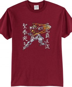 Try Burning Gundam Maroon Tshirt