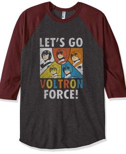 Voltron Force Black Grey Brown Raglan T-Shirt