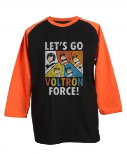 Voltron Force Black Grey Orange Raglan T-Shirt