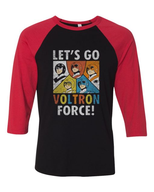 Voltron Force Black Red Raglan T-Shirt