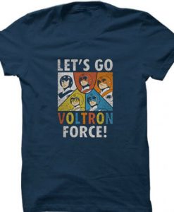 Voltron Force Blue Navy tshirts