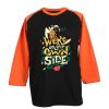 We re on Our Own Side Black Orange Raglan T-Shirt