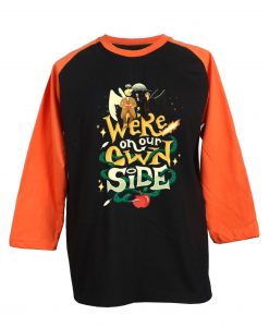 We re on Our Own Side Black Orange Raglan T-Shirt