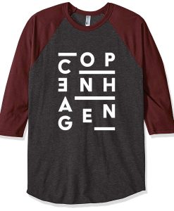 Copenhagen Grey Brown Raglan T Shirts