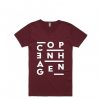 Copenhagen MaroonT shirts