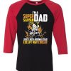 I'm a super Saiyan dad Black Red Raglan T shirts